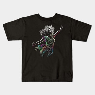 Dancing Woman Kids T-Shirt